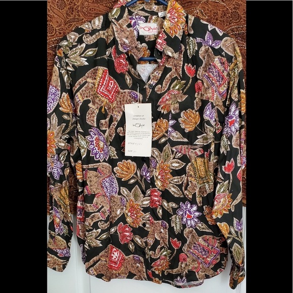 NWT inStyle New York button down - Picture 1 of 8